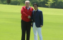 ترامب وآبي يلعبان الجولف ويتوجهان لمشاهدة مصارعة السومو ترامب وآبي يلعبان الجولف ويتوجهان لمشاهدة مصارعة السومو