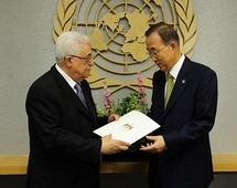 عباس وبان كي مون