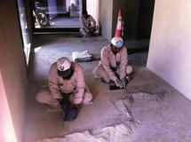 اعمال النرميم في قلعة الجاهلي