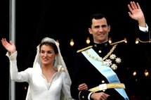 زواج ولي العهد الإسباني، الأمير فيليبي أمير أستورياس، من الأميرة ليتيثيا دي أورتيث