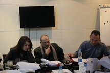ابطال المسلسل المصري  "على كف عفريت" يتدارسون السيناريو