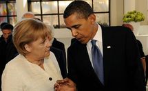 اوباما وميركل يؤيدان الحزم مع سوريا بمجلس الامن وهيج يكثف دعم المعارضة