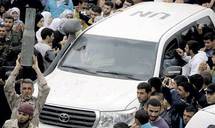 انفجار قنبلة لدى مرور موكب للمراقبين الدوليين في سوريا ولا اصابات