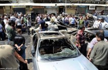 انفجار سيارة مفخخة قرب قيادة الشرطة بوسط دمشق