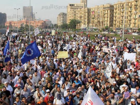 اشتباكات بميدان التحرير بالقاهرة التحريرفي مليونية ضد مرسي واعلانه الدستوري 