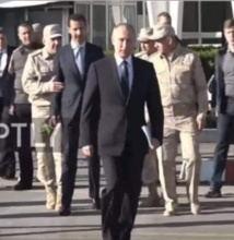 الأسد يحاول رد الجميل للروس بالاعتراف علنا بدورهم في انقاذه الأسد يحاول رد الجميل للروس بالاعتراف علنا بدورهم في انقاذه