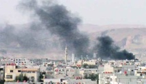 غارات على الريف الدمشقي واغلاق مطار حلب جراء استهدافه من مقاتلي المعارضة