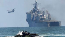 سفن حربية روسية تجري تدريبات ومناورات بحرية قبالة سواحل سورية