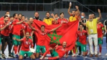 المغرب يتوج بكأس العرب لكرة الصالات بعد فوزه على مصر المغرب يتوج بكأس العرب لكرة الصالات بعد فوزه على مصر