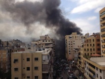 انفجار سيارة مفخخة في الضاحية الجنوبية لبيروت معقل حزب الله الشيعي