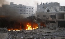 غارة اسرائيلية على موقع فصيل فلسطيني غارة اسرائيلية على موقع فصيل فلسطيني