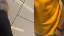 صورة من الفيديو الذي التقطته الفتاة السعودية للمتحرش (وسائل التواصل الاجتماعي)