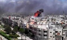قصف عنيف على معضمية الشام جنوب غرب دمشق ومحاولة النظام للسيطرة عليها