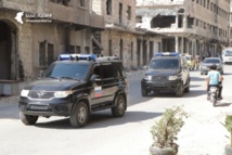 شرطة روسية في درعا شرطة روسية في درعا