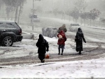 العاصفة الثلجية في الاردن