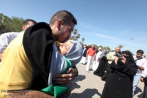 استقبال  اسرى الفلسطينين