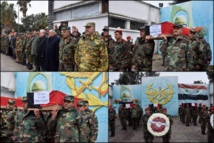 النظام يشيع 8 ضباط بحمص وقتلى من ميليشياته باشتباكات في درعا النظام يشيع 8 ضباط بحمص وقتلى من ميليشياته باشتباكات في درعا