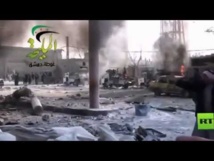 القوات النظامية السورية تصعد عملياتها في الغوطة الشرقية قرب دمشق