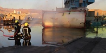وقع الحادث إثر سقوط صهريج معبّأ بمادة غازية سامّة أثناء نقله، ما أدى إلى تسرب الغاز في الموقع بميناء العقبة  - ايه ايه