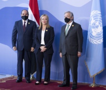 رئيسة وزراء ايطاليا بين السيسي وغويتريش - اكي رئيسة وزراء ايطاليا بين السيسي وغويتريش - اكي