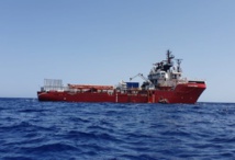 السفينة "اوشن فايكنغ "اثناء تأدية مهامها في البحر الابيض المتوسط - - سوشال