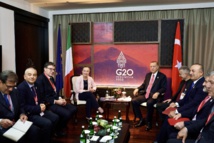 جورجا ميلوني الرئيس التركي رجب طيب أردوغان في بالي. - ايه ايه - اكي جورجا ميلوني الرئيس التركي رجب طيب أردوغان في بالي. - ايه ايه - اكي