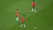 لاعبو المنتخب المغربي في نهاية المباراة - الاناضول لاعبو المنتخب المغربي في نهاية المباراة - الاناضول