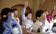 المدارس تفتح ابوابها في حلب... ولكن في الملاجىء المدارس تفتح ابوابها في حلب... ولكن في الملاجىء