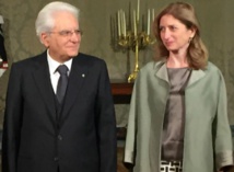 الرئيس الايطالي سيرجو ماتّاريلا، يشارك في التشييع برفقة ابنته لأورا- اكي الرئيس الايطالي سيرجو ماتّاريلا، يشارك في التشييع برفقة ابنته لأورا- اكي