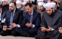 الاسد يؤدي صلاة الاضحى في دمشق