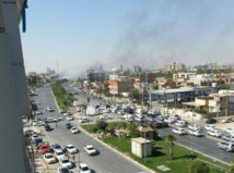 تفجير انتحاري يستهدف مبنى مجلس محافظة اربيل بشمال العراق تفجير انتحاري يستهدف مبنى مجلس محافظة اربيل بشمال العراق
