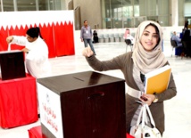 البحرينيون يقترعون في ظل مقاطعة المعارضة الشيعية البحرينيون يقترعون في ظل مقاطعة المعارضة الشيعية
