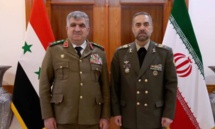 وزير الدفاع الإيراني آشتاني ووزير الدفاع في حكومة النظام السوري علي عباس أيار 2023 (وكالة مهر) وزير الدفاع الإيراني آشتاني ووزير الدفاع في حكومة النظام السوري علي عباس أيار 2023 (وكالة مهر)