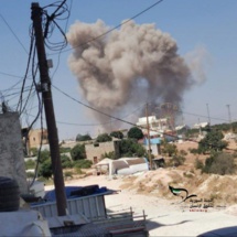 غارة على اطراف مدينة ادلب - اللجنة السورية لحقوق الانسان غارة على اطراف مدينة ادلب - اللجنة السورية لحقوق الانسان