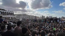 طالب متظاهرو المدينة المنكوبة بـ"حل مشكلة النازحين بتوفير سكن لهم داخل المدينة وتعويض المتضررين"- ايه ايه طالب متظاهرو المدينة المنكوبة بـ"حل مشكلة النازحين بتوفير سكن لهم داخل المدينة وتعويض المتضررين"- ايه ايه