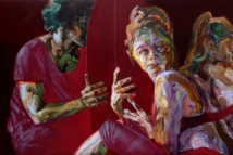 من اعمال الفنانه ساره شما - الناجيات من العبودية - من اعمال الفنانه ساره شما - الناجيات من العبودية -