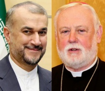 ، المونسنيور پاول ريتشارد غالاغر، ووزير الخارجية الإيراني حسين أمير عبد اللهيان- اكي ، المونسنيور پاول ريتشارد غالاغر، ووزير الخارجية الإيراني حسين أمير عبد اللهيان- اكي