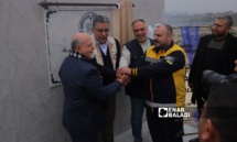 وضع حجر الأساس لمدينة "سامز" الطبية شمالي سوريا - 18 من كانون الثاني 2024 (عنب بلدي/ أنس الخولي) وضع حجر الأساس لمدينة "سامز" الطبية شمالي سوريا - 18 من كانون الثاني 2024 (عنب بلدي/ أنس الخولي)