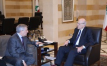 رئيس الوزراء اللبناني نجيب ميقاتي مستقبلا وزير الخارجية الايطالي- اكي رئيس الوزراء اللبناني نجيب ميقاتي مستقبلا وزير الخارجية الايطالي- اكي
