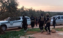 عناصر من "جهاز الأمن العام" العامل في إدلب خلال حملة "أمنية" - 18 من أيار 2023 (الأمن العام) عناصر من "جهاز الأمن العام" العامل في إدلب خلال حملة "أمنية" - 18 من أيار 2023 (الأمن العام)