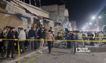آثار انفجار سيارة مفخخة في سوق شعبية وسط مدينة اعزاز بريف حلب الشمالي - 31 من آذار 2024 (عنب بلدي/ ديان جنباز)