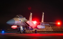 صور نشرها سلاح الجو الإسرائيلي تظهر طائرات عائدة بعد اعتراض هجوم مباشر من إيران، 14 أبريل، 2024. (Israel Defense Forces)
