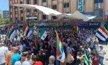 أهالي السويداء يطالبون بالتغيير السياسي وإسقاط النظام- 28 من حزيران 2024 (السويداء 24/ فيس بوك)