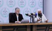 إبراهيم شاشو وعلي كده خلال مؤتمر للتعريف بـ"ديوان المظالم" في إدلب - 1 من تموز 2024 (ديوان المظالم) إبراهيم شاشو وعلي كده خلال مؤتمر للتعريف بـ"ديوان المظالم" في إدلب - 1 من تموز 2024 (ديوان المظالم)