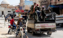 سيارة تحمل عناصر من قوات النظام في أحد شوارع بلدة الجيزة بريف درعا الشرقي- 5 من تموز 2018 (سانا) سيارة تحمل عناصر من قوات النظام في أحد شوارع بلدة الجيزة بريف درعا الشرقي- 5 من تموز 2018 (سانا)