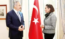 وزير الخارجية التركي يدلي بتصريحات صحفية خلال زيارته إلى لندن- 3 من تشرين الثاني 2024 (حرييت) وزير الخارجية التركي يدلي بتصريحات صحفية خلال زيارته إلى لندن- 3 من تشرين الثاني 2024 (حرييت)