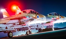 طائرة حربية إسرائيلية تقلع لضرب مواقع في لبنان - 6 نيسان 2024 (القوات الجوية الإسرائيلية) طائرة حربية إسرائيلية تقلع لضرب مواقع في لبنان - 6 نيسان 2024 (القوات الجوية الإسرائيلية)