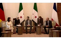 وزيرا خارجية المانيا وفرنسا في دمشق مع الشرع - سكرين شوت -تلفزيون سوريا وزيرا خارجية المانيا وفرنسا في دمشق مع الشرع - سكرين شوت -تلفزيون سوريا