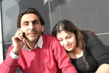 نلجي الجرف وزوجته