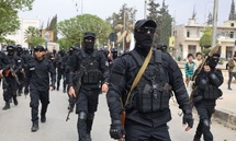 عرض عسكري لقوات إدارة الأمن العام في مدينة إدلب خلال فعاليات الاحتفال بيوم ذكرى تحرير المدينة - 29 آذار 2025 (وزارة الداخلية). عرض عسكري لقوات إدارة الأمن العام في مدينة إدلب خلال فعاليات الاحتفال بيوم ذكرى تحرير المدينة - 29 آذار 2025 (وزارة الداخلية).